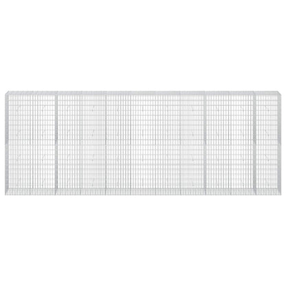 vidaXL Gabion with 5 mm Wire and 5x10 cm Mesh 550x50x200 cm 3