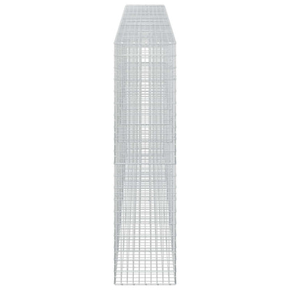vidaXL Gabion with 5 mm Wire and 5x10 cm Mesh 550x50x200 cm 4