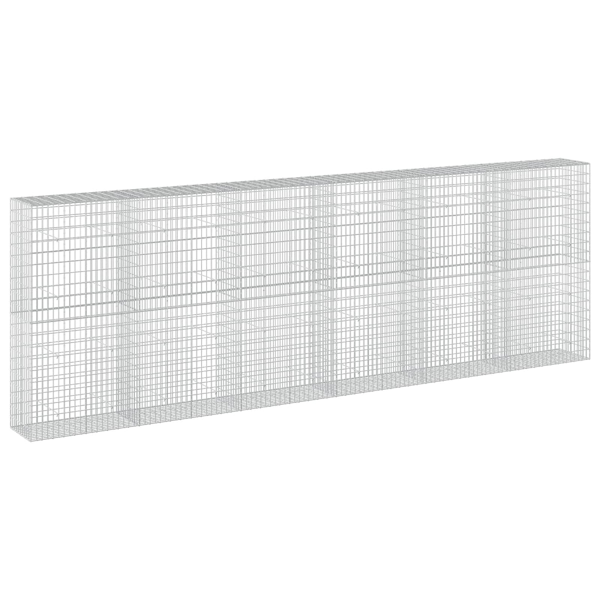 vidaXL Gabion with 5 mm Wire and 5x10 cm Mesh 600x50x200 cm 2