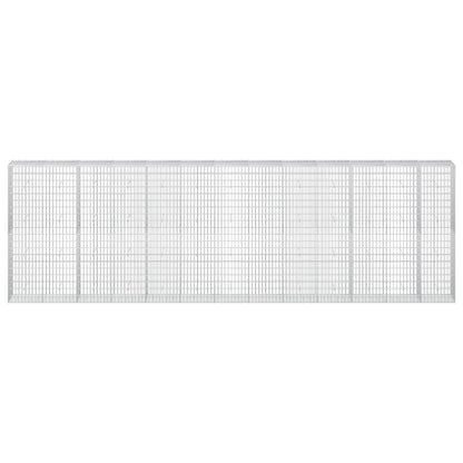 vidaXL Gabion with 5 mm Wire and 5x10 cm Mesh 650x50x200 cm 3