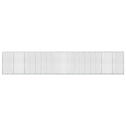 vidaXL Gabion with 5 mm Wire and 5x10 cm Mesh 1100x50x200 cm 3