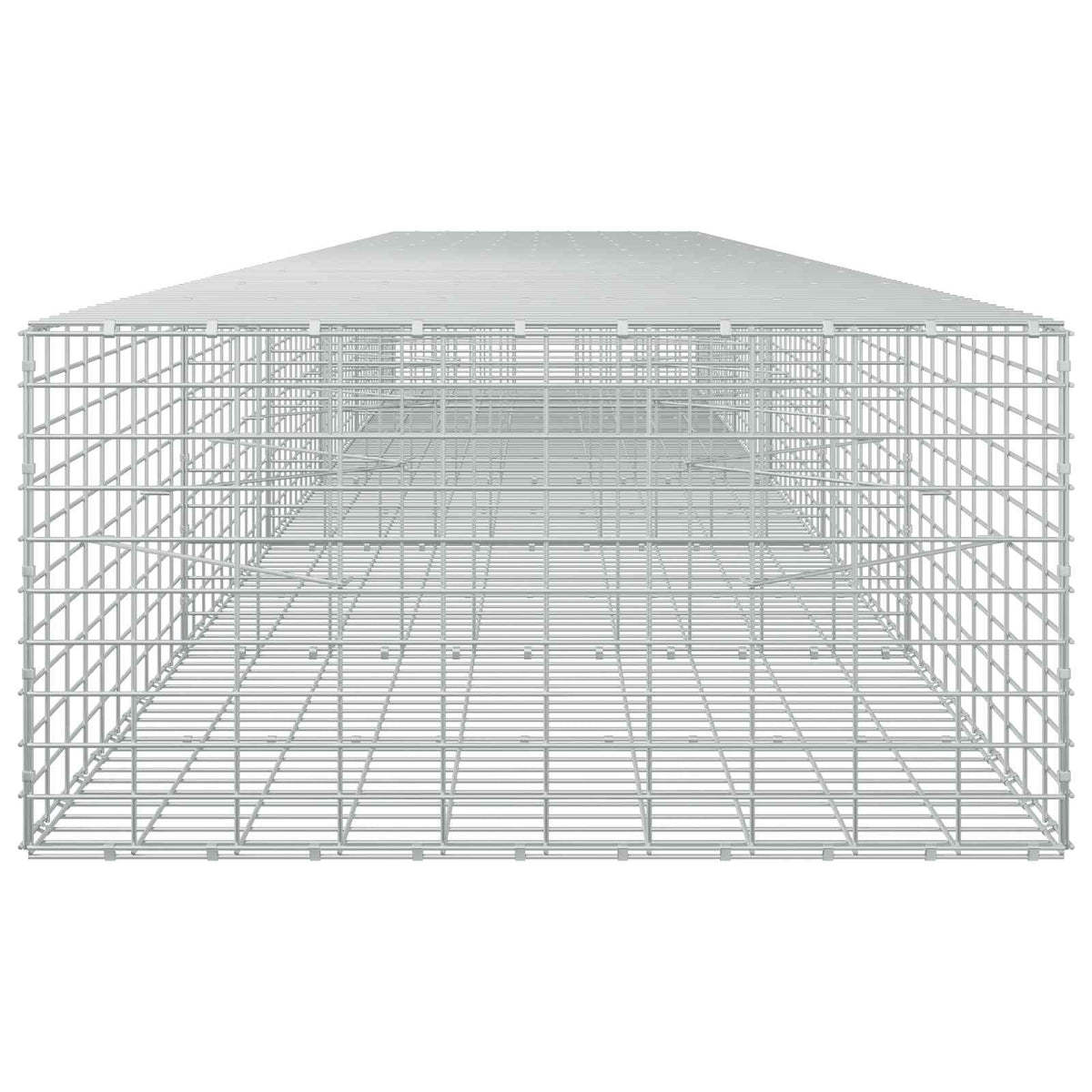vidaXL Gabion with 5 mm Wire and 5x10 cm Mesh 550x100x50 cm 4