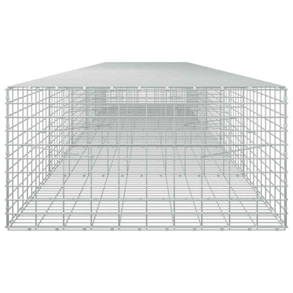 vidaXL Gabion with 5 mm Wire and 5x10 cm Mesh 550x100x50 cm 4