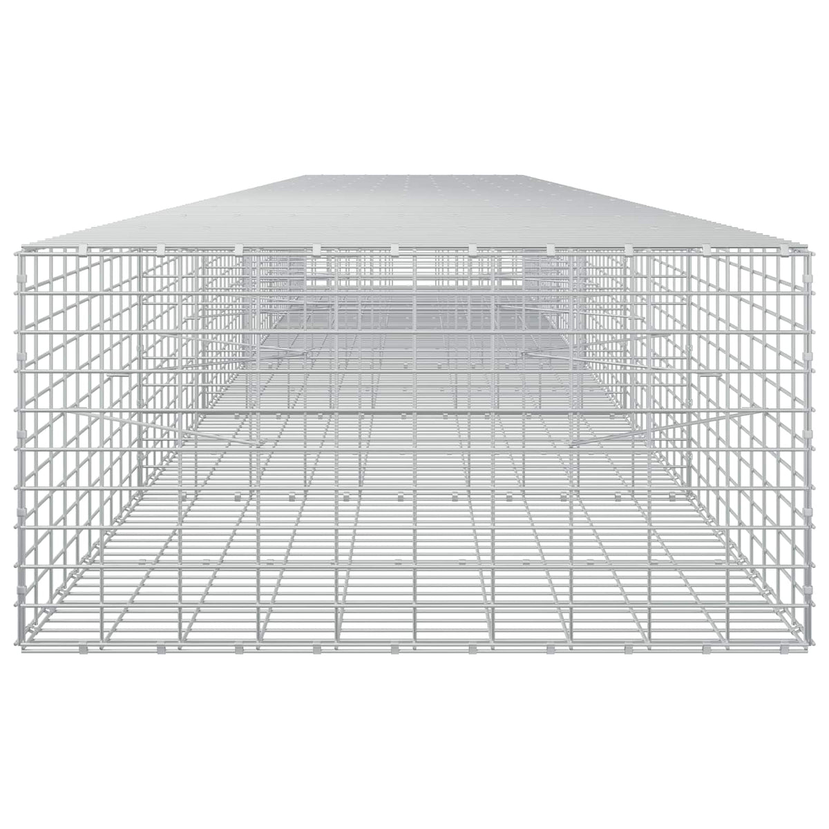vidaXL Gabion with 5 mm Wire and 5x10 cm Mesh 600x100x50 cm 4