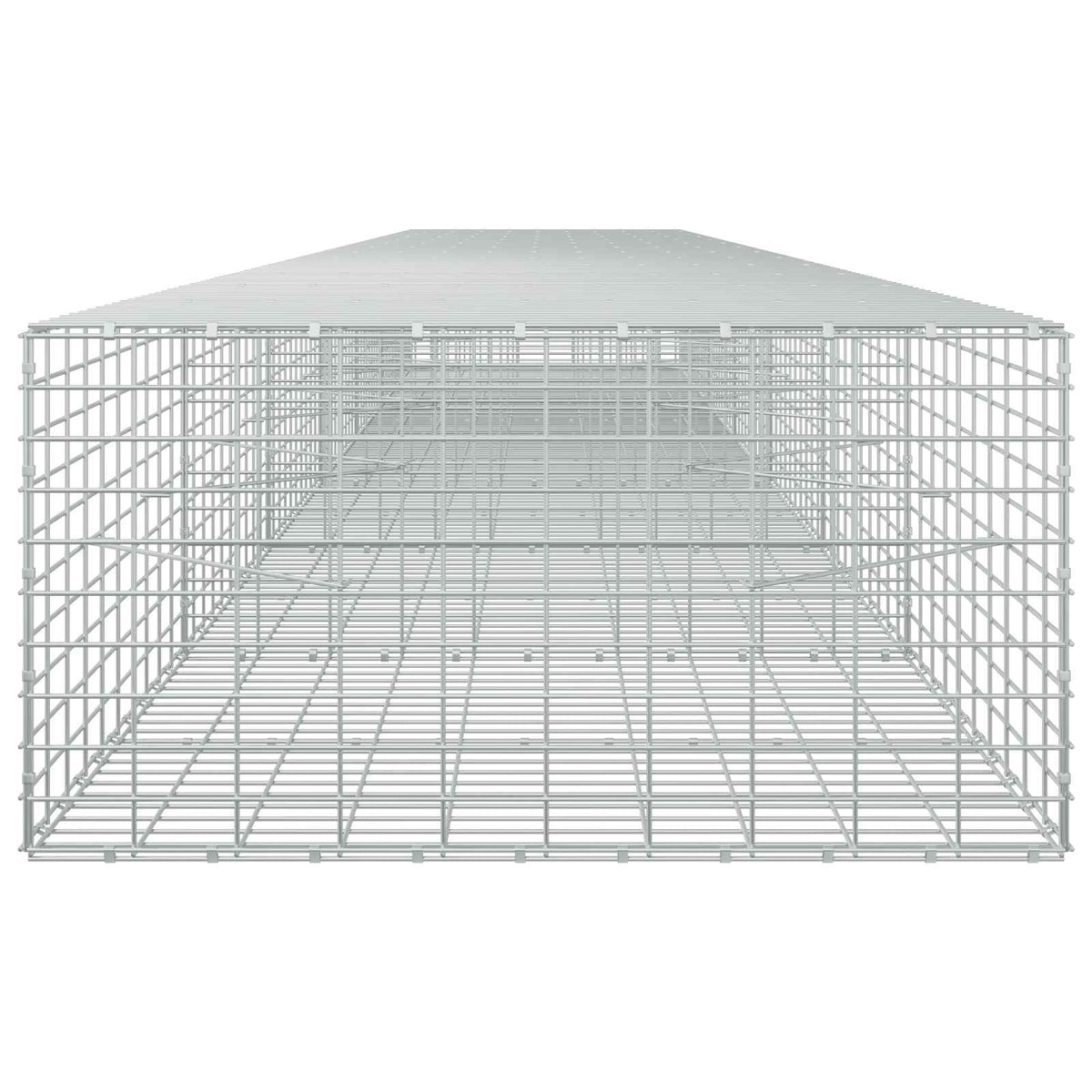 vidaXL Gabion with 5 mm Wire and 5x10 cm Mesh 650x100x50 cm 4