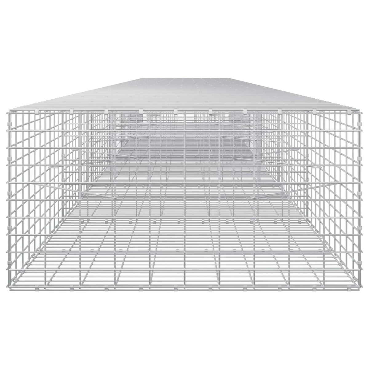 vidaXL Gabion with 5 mm Wire and 5x10 cm Mesh 700x100x50 cm 4