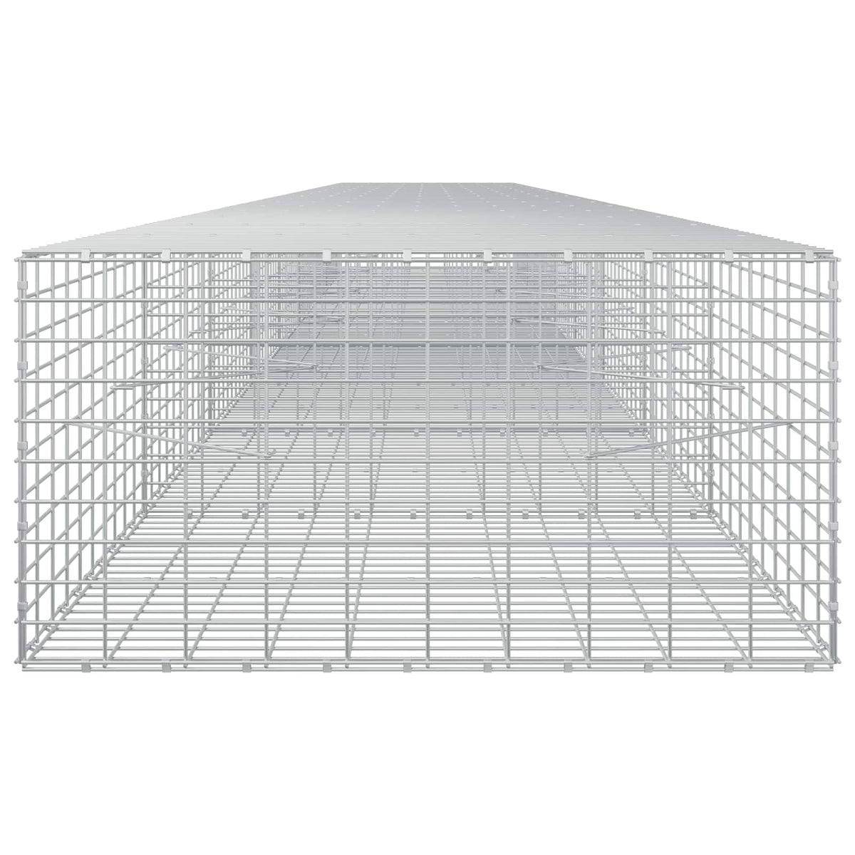 vidaXL Gabion with 5 mm Wire and 5x10 cm Mesh 850x100x50 cm 4