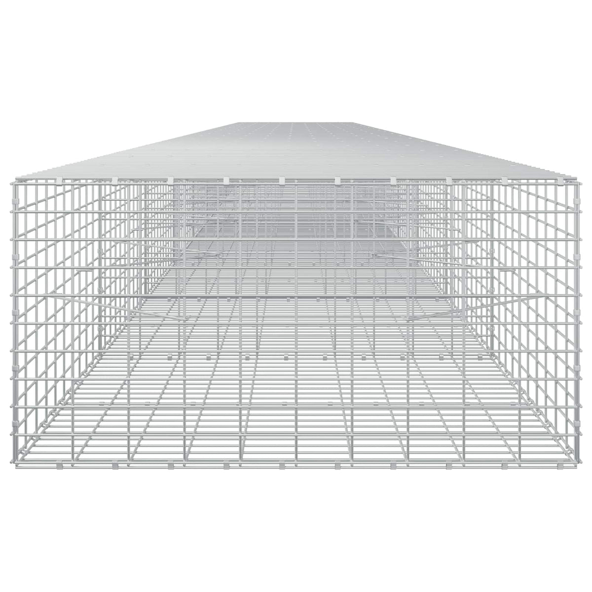 vidaXL Gabion with 5 mm Wire and 5x10 cm Mesh 900x100x50 cm 4