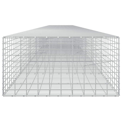 vidaXL Gabion with 5 mm Wire and 5x10 cm Mesh 900x100x50 cm 4
