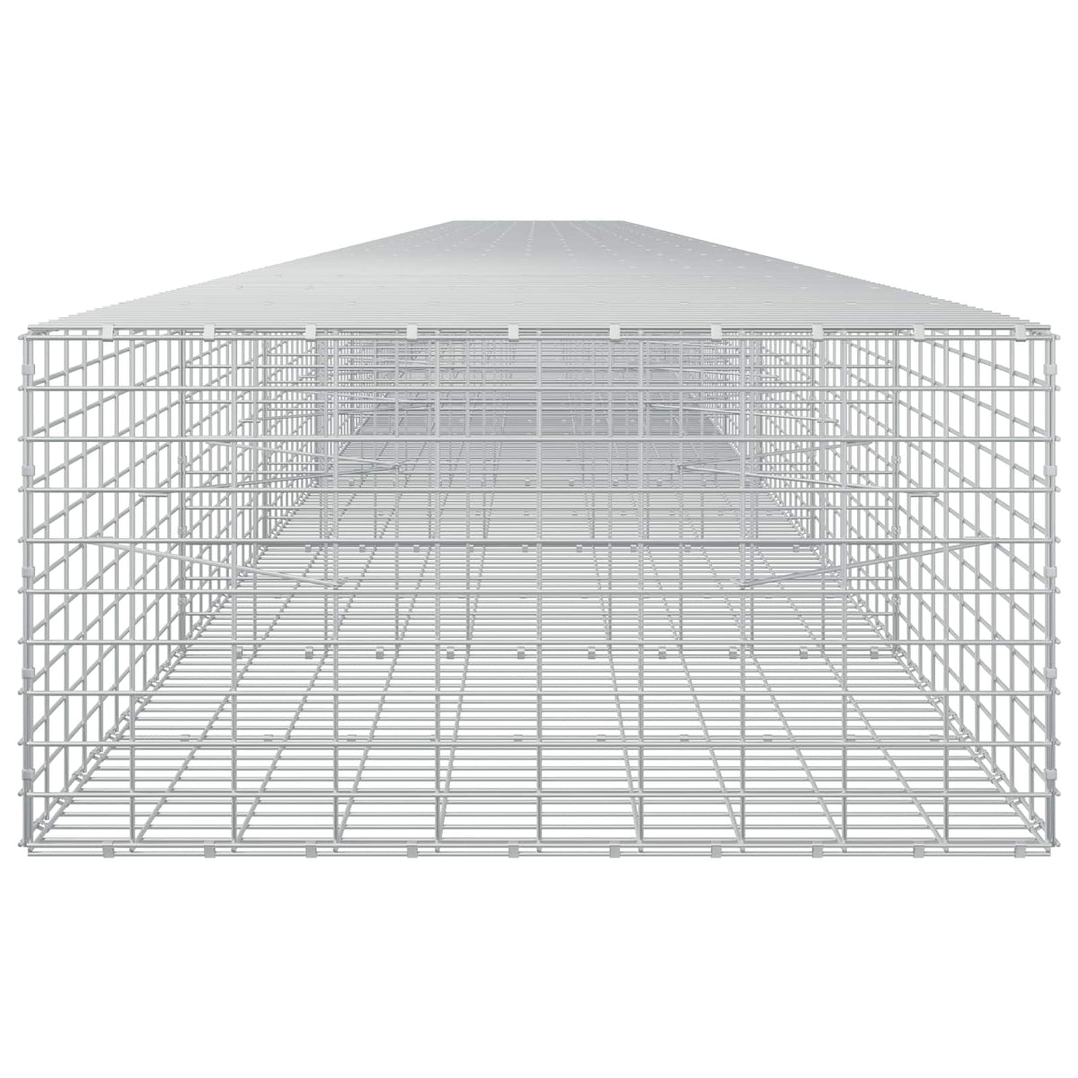 vidaXL Gabion with 5 mm Wire and 5x10 cm Mesh 1150x100x50 cm 4