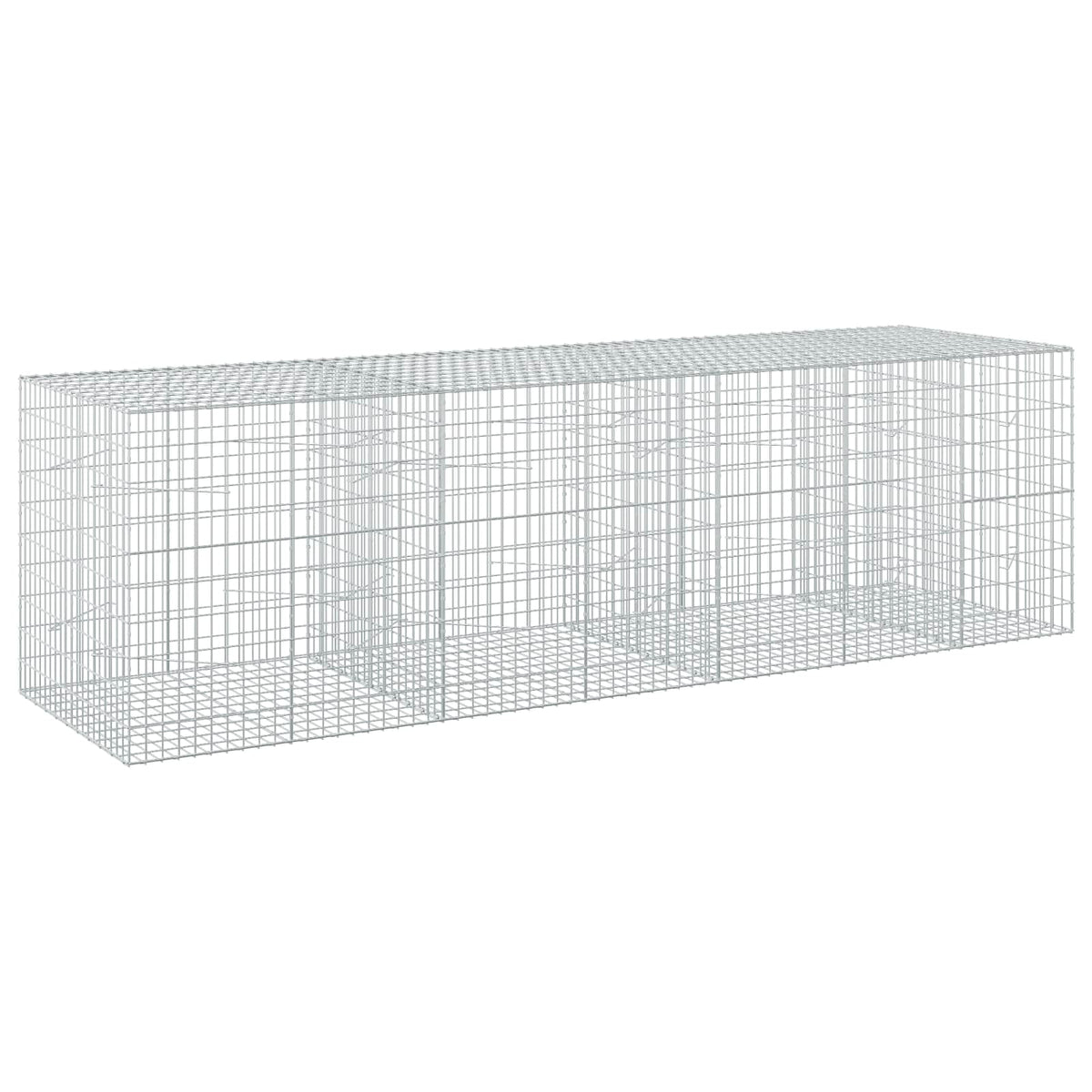 vidaXL Gabion with 5 mm Wire and 5x10 cm Mesh 350x100x100 cm 2