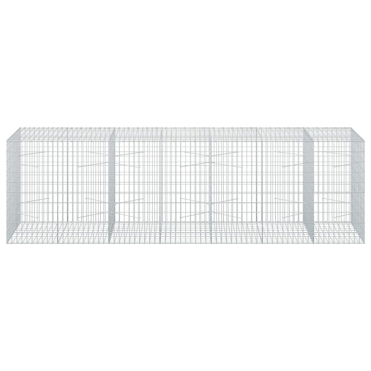 vidaXL Gabion with 5 mm Wire and 5x10 cm Mesh 350x100x100 cm 3