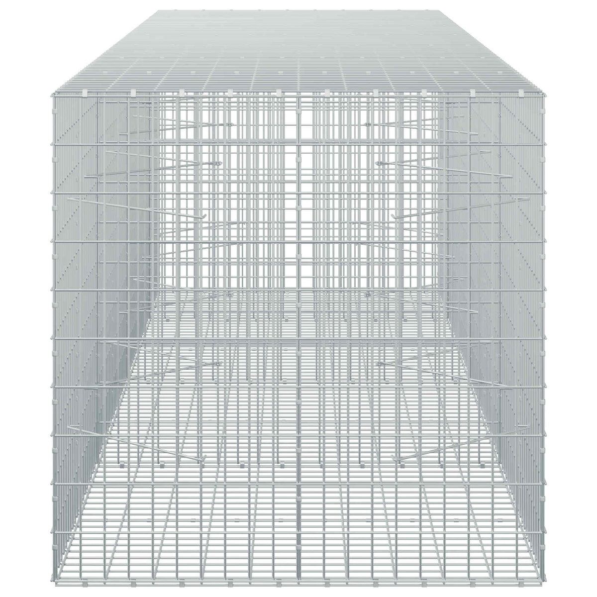vidaXL Gabion with 5 mm Wire and 5x10 cm Mesh 350x100x100 cm 4