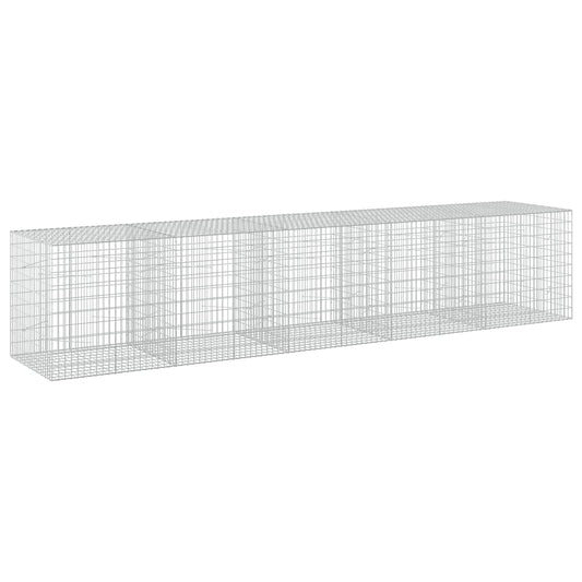vidaXL Gabion with 5 mm Wire and 5x10 cm Mesh 500x100x100 cm 2
