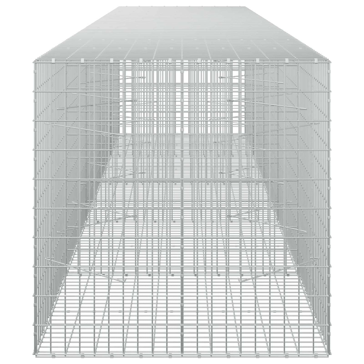 vidaXL Gabion with 5 mm Wire and 5x10 cm Mesh 500x100x100 cm 4