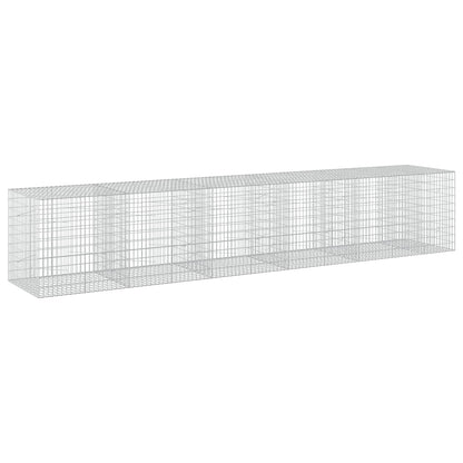 vidaXL Gabion with 5 mm Wire and 5x10 cm Mesh 550x100x100 cm 2