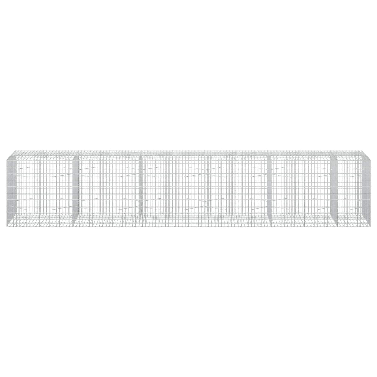 vidaXL Gabion with 5 mm Wire and 5x10 cm Mesh 550x100x100 cm 3