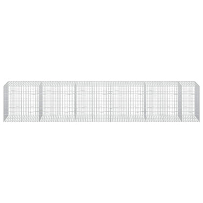 vidaXL Gabion with 5 mm Wire and 5x10 cm Mesh 550x100x100 cm 3