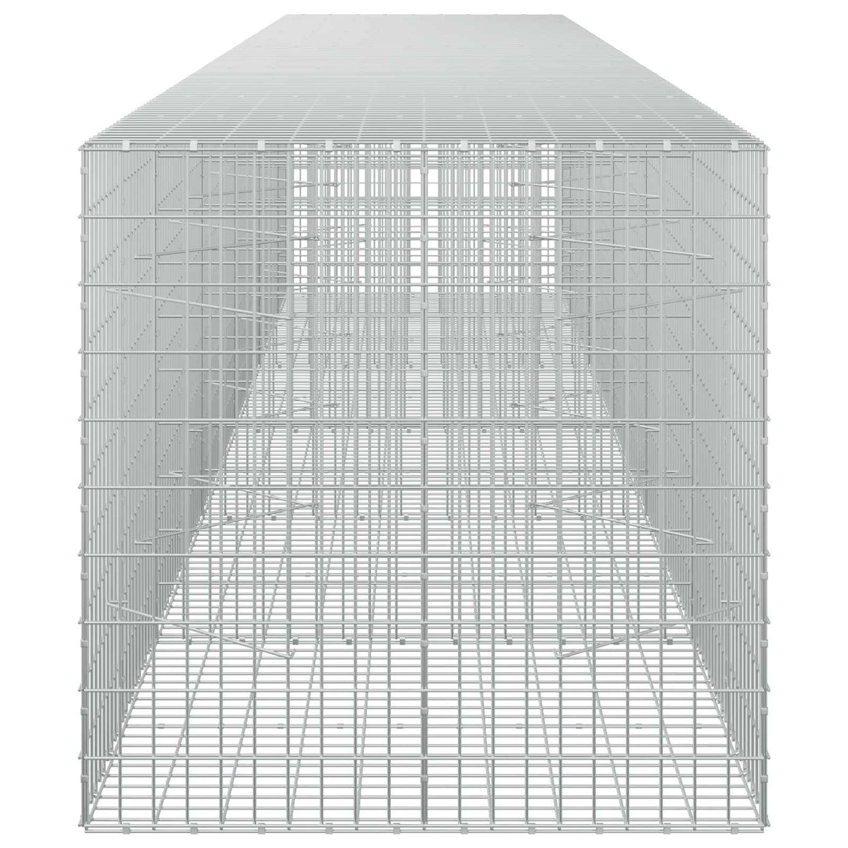 vidaXL Gabion with 5 mm Wire and 5x10 cm Mesh 550x100x100 cm 4