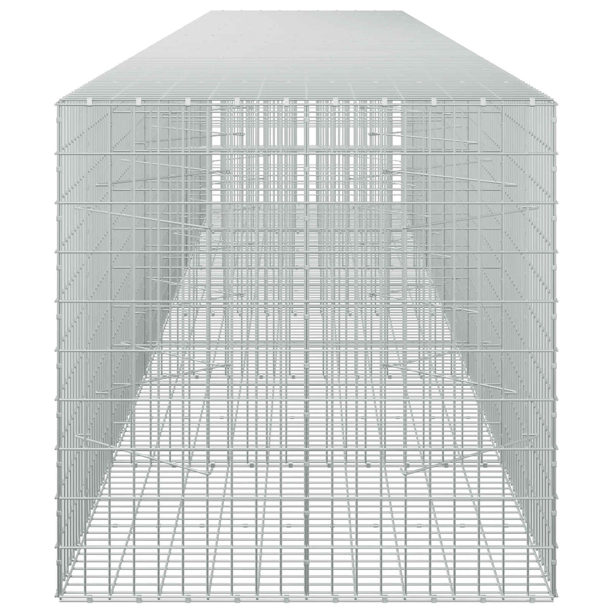 vidaXL Gabion with 5 mm Wire and 5x10 cm Mesh 600x100x100 cm 4