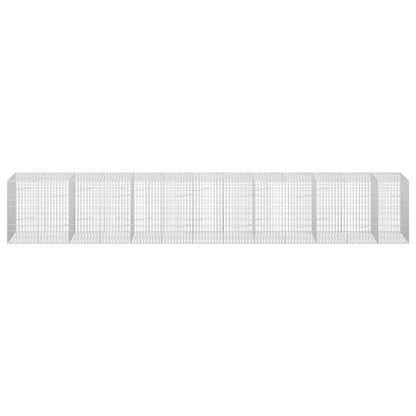 vidaXL Gabion with 5 mm Wire and 5x10 cm Mesh 650x100x100 cm 3