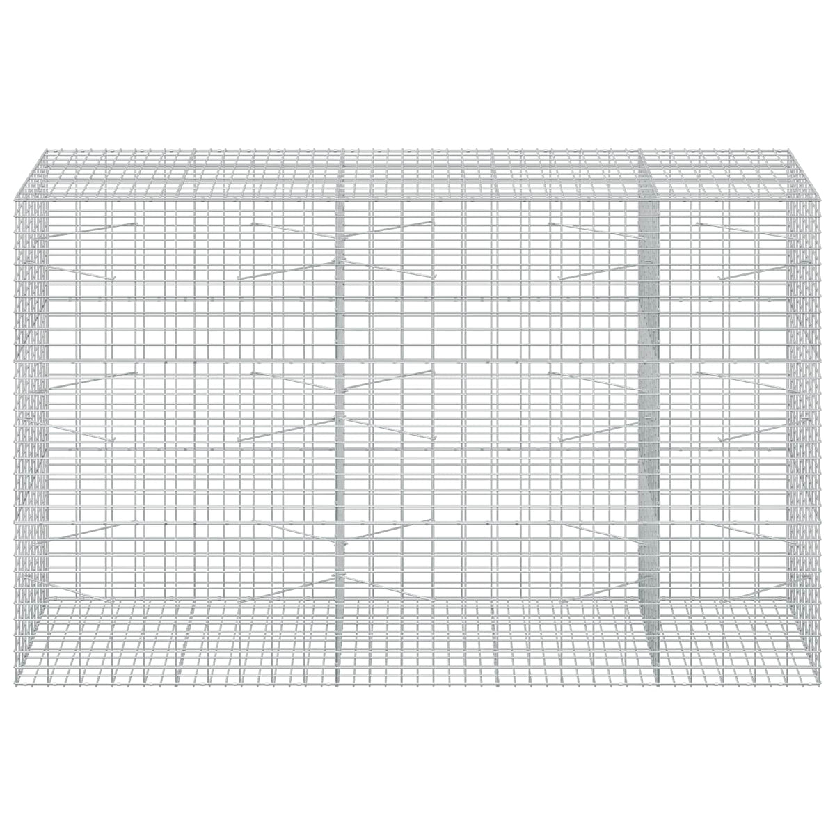 Gabion with 5 mm Wire and 5x10 cm Mesh 50x100x150 cm Height 150 cm Thickness 100 cm 50–1000 cm 250 cm
