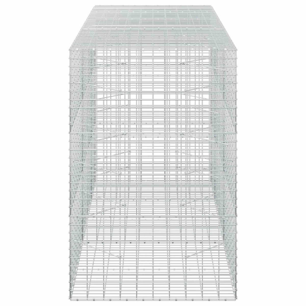 vidaXL Gabion with 5 mm Wire and 5x10 cm Mesh 250x100x150 cm 4