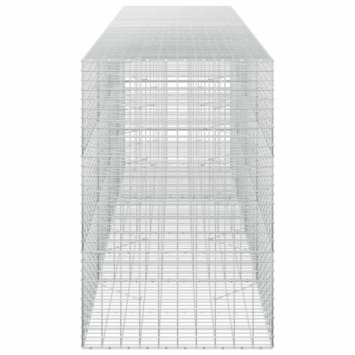 vidaXL Gabion with 5 mm Wire and 5x10 cm Mesh 400x100x150 cm 4