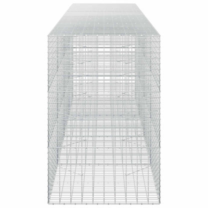 vidaXL Gabion with 5 mm Wire and 5x10 cm Mesh 400x100x150 cm 4