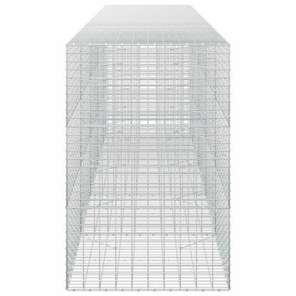 vidaXL Gabion with 5 mm Wire and 5x10 cm Mesh 450x100x150 cm 4
