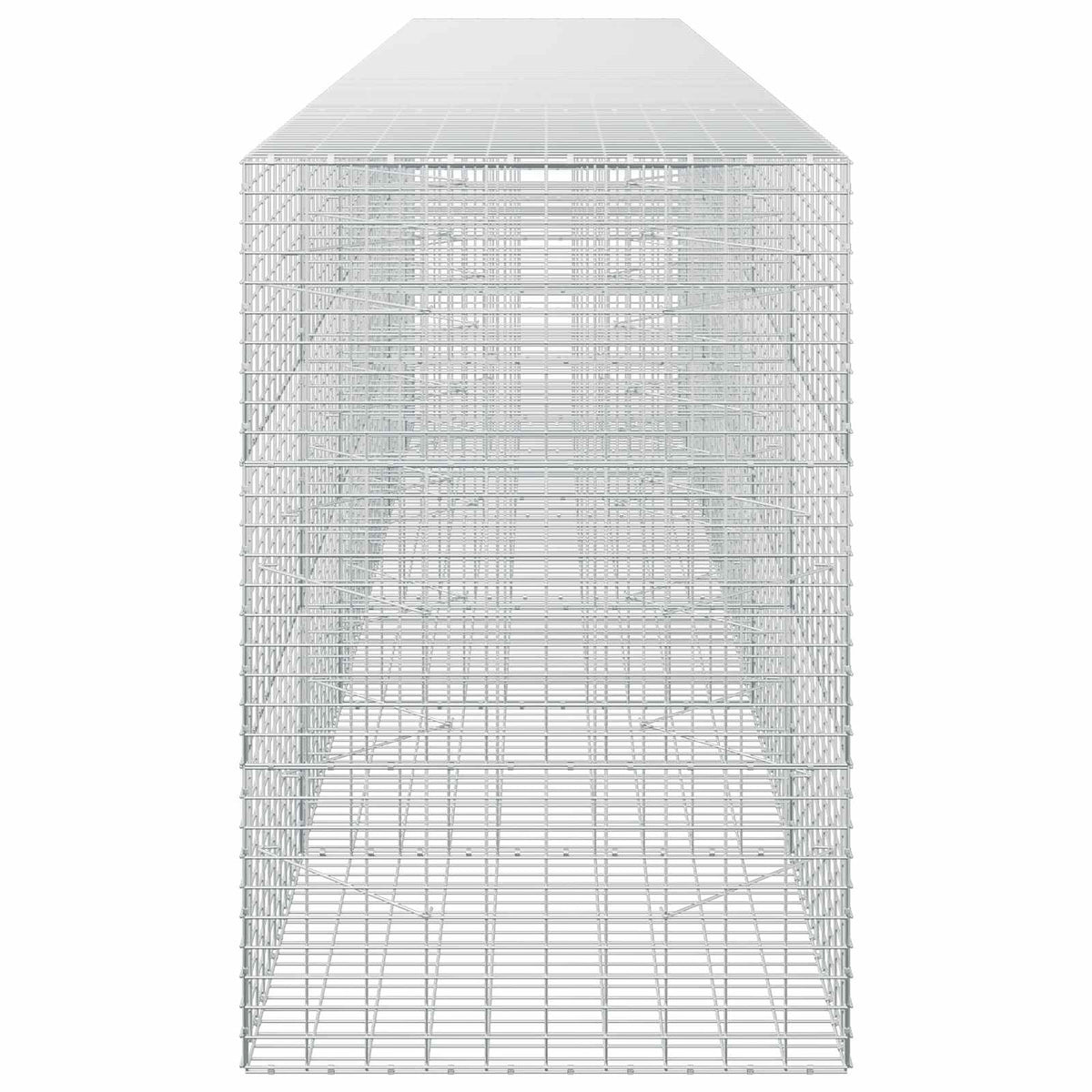 vidaXL Gabion with 5 mm Wire and 5x10 cm Mesh 550x100x150 cm 4