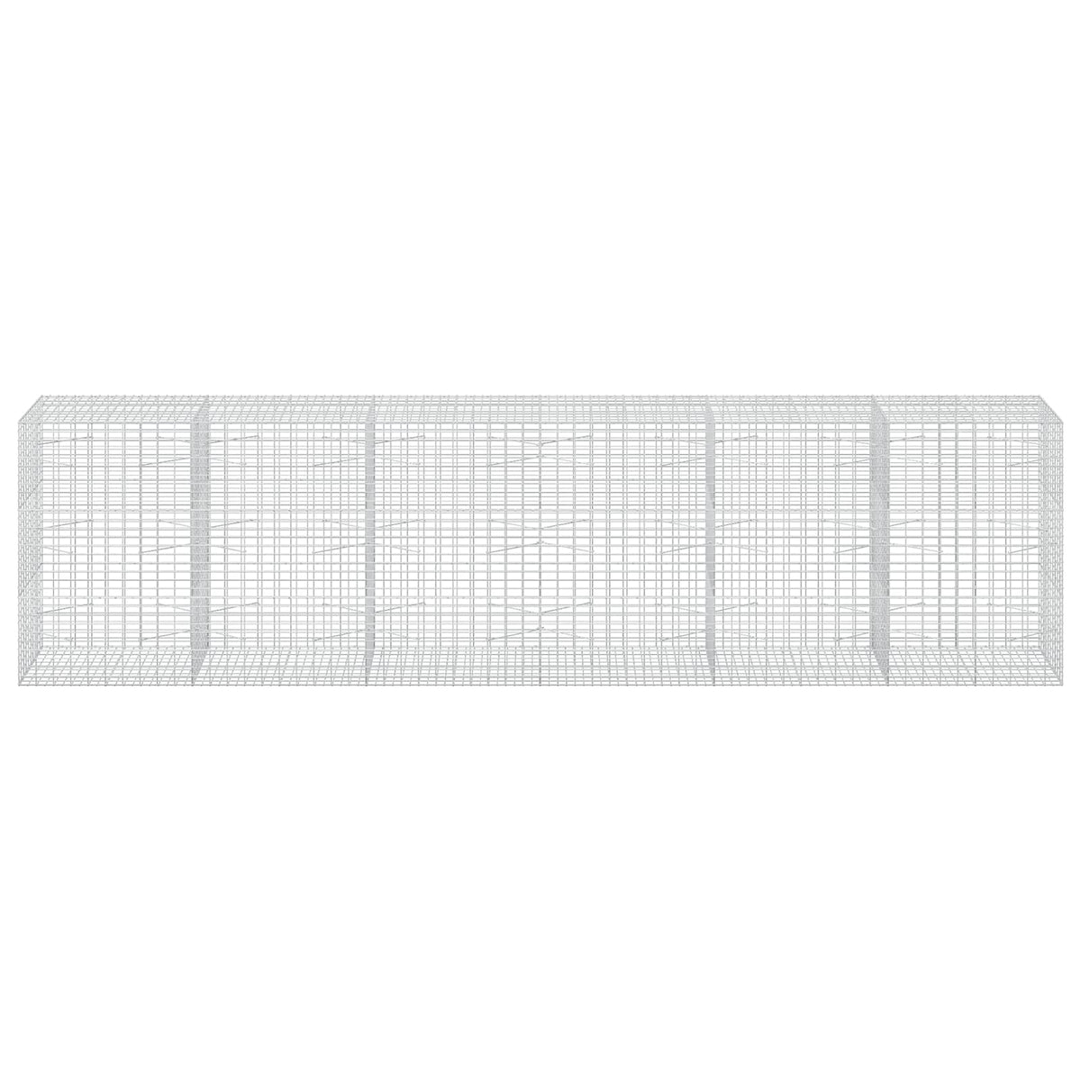 vidaXL Gabion with 5 mm Wire and 5x10 cm Mesh 600x100x150 cm 3