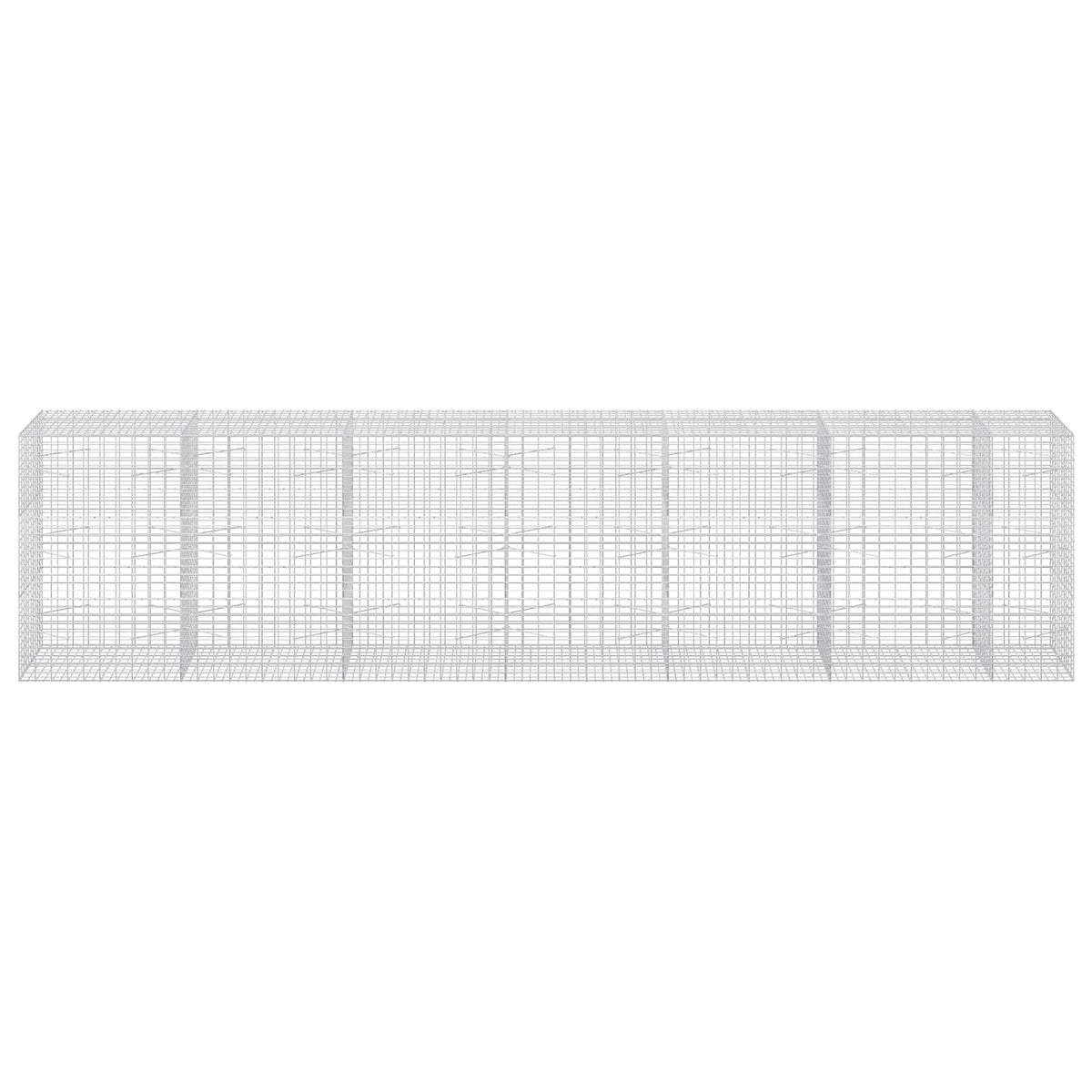 vidaXL Gabion with 5 mm Wire and 5x10 cm Mesh 650x100x150 cm 3