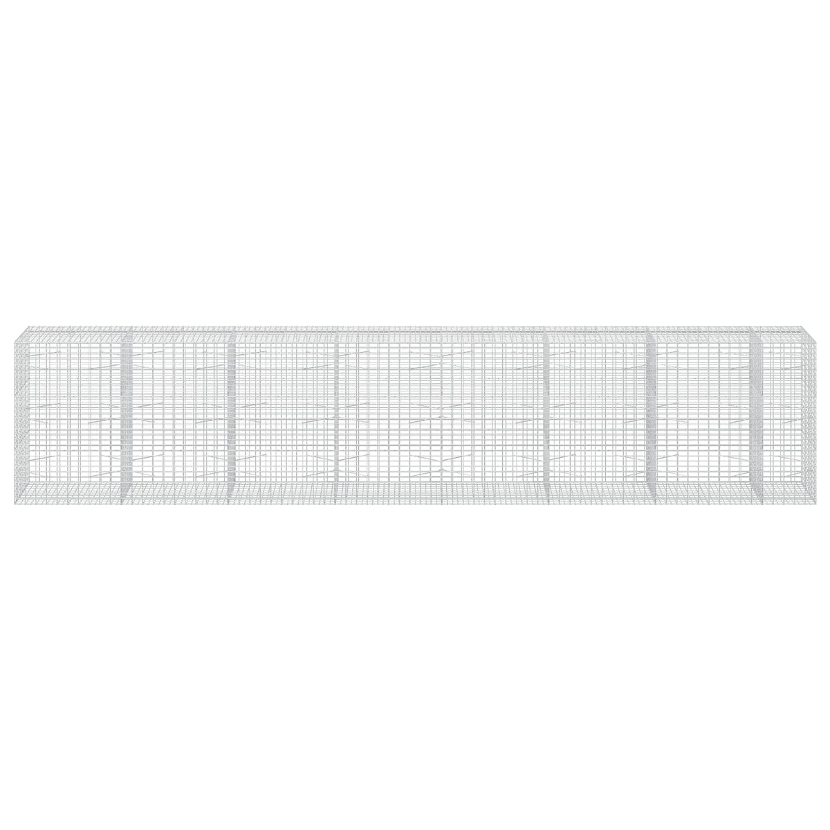 vidaXL Gabion with 5 mm Wire and 5x10 cm Mesh 750x100x150 cm 3