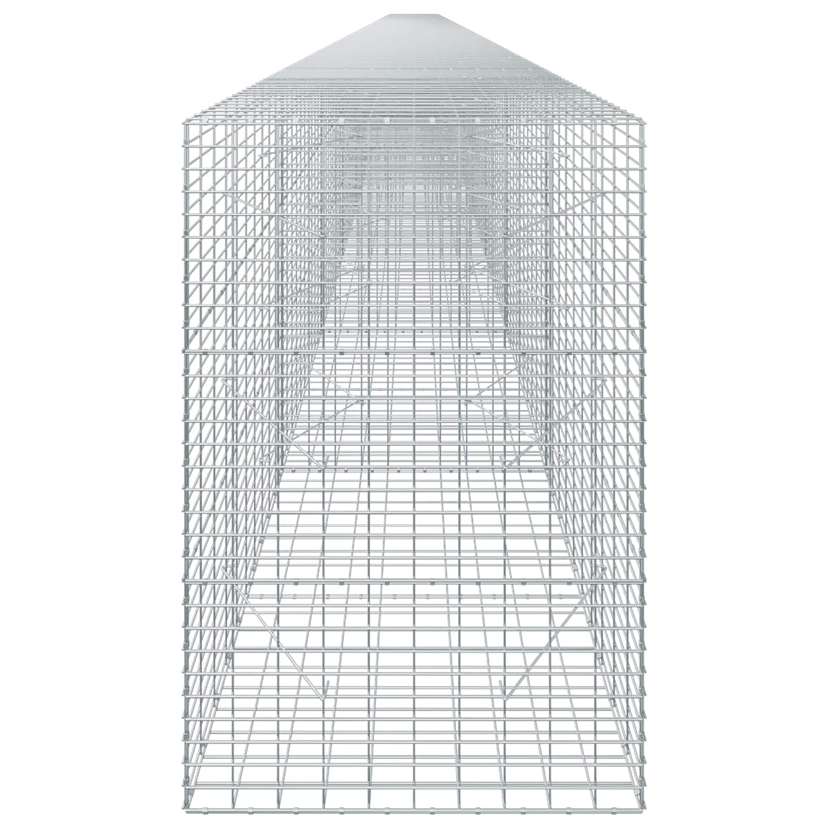 vidaXL Gabion with 5 mm Wire and 5x10 cm Mesh 1150x100x150 cm 4