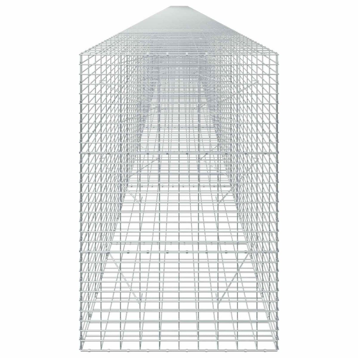 vidaXL Gabion with 5 mm Wire and 5x10 cm Mesh 1200x100x150 cm 4