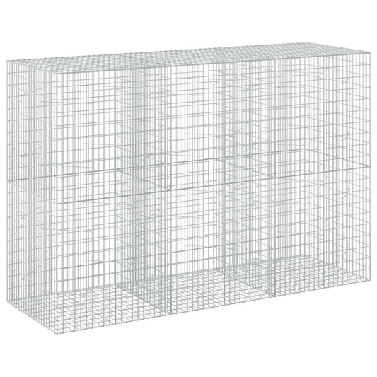 vidaXL Gabion with 5 mm Wire and 5x10 cm Mesh 300x100x200 cm 2