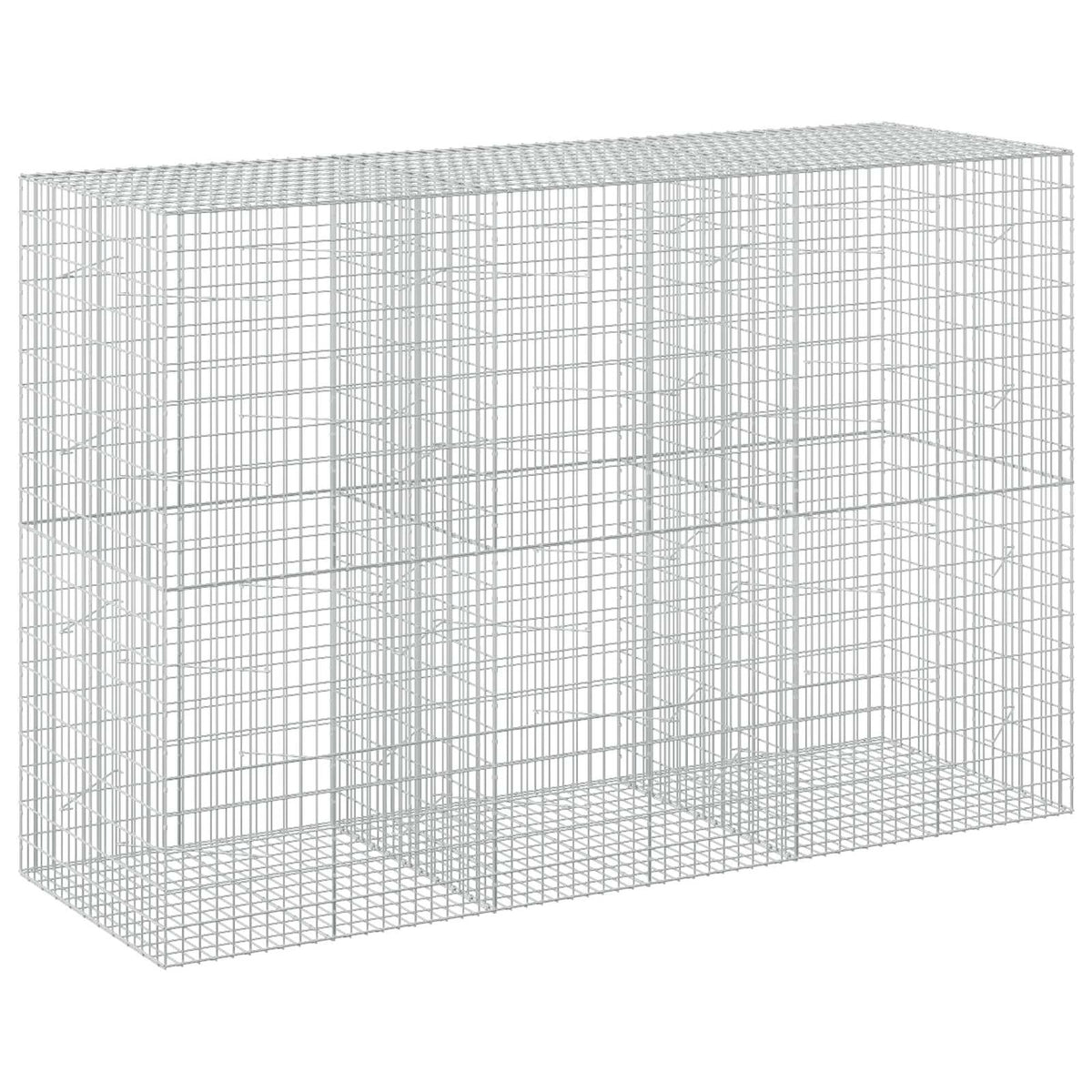 Gabion with 5 mm Wire and 5x10 cm Mesh 50x100x200 cm Height 200 cm Thickness 100 cm 50–1000 cm 300 cm