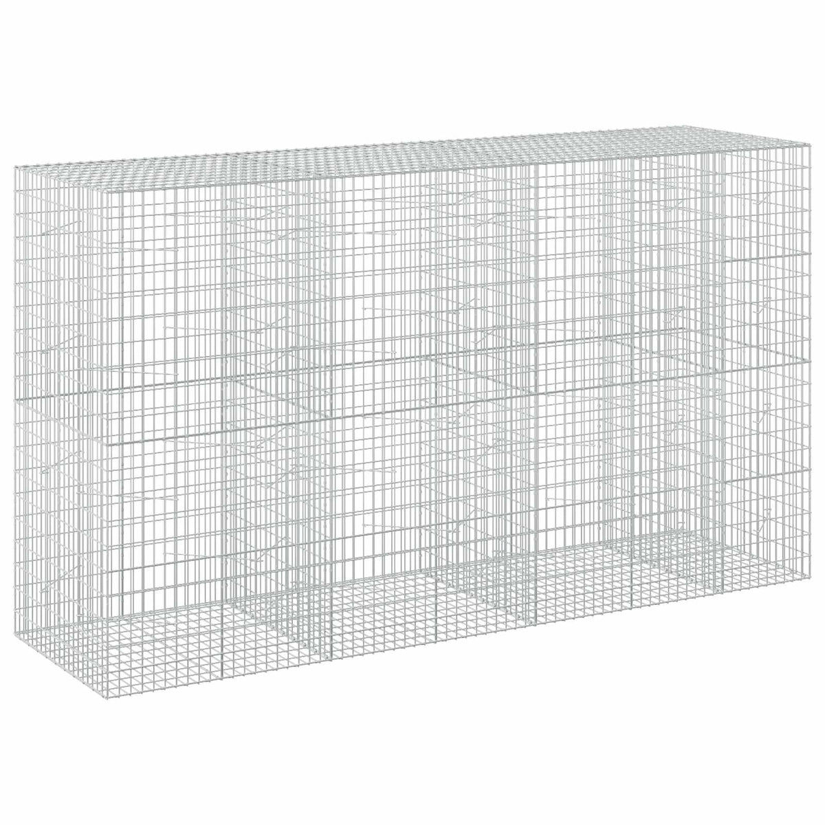 vidaXL Gabion with 5 mm Wire and 5x10 cm Mesh 350x100x200 cm 2