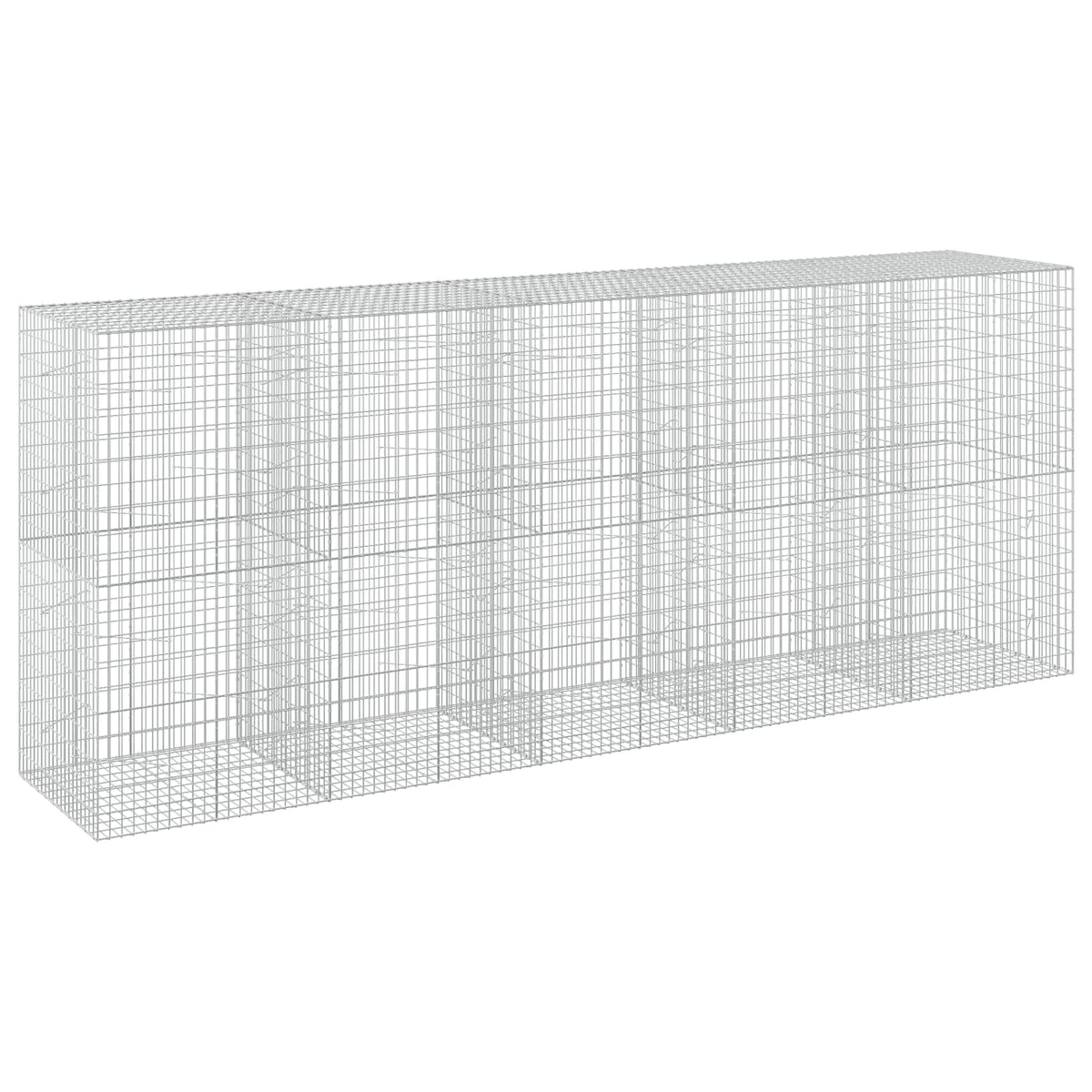 vidaXL Gabion with 5 mm Wire and 5x10 cm Mesh 500x100x200 cm 2