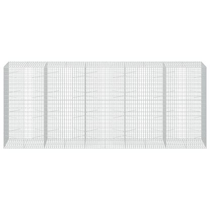 Gabion with 5 mm Wire and 5x10 cm Mesh 50x100x200 cm Height 200 cm Thickness 100 cm 50–1000 cm 500 cm