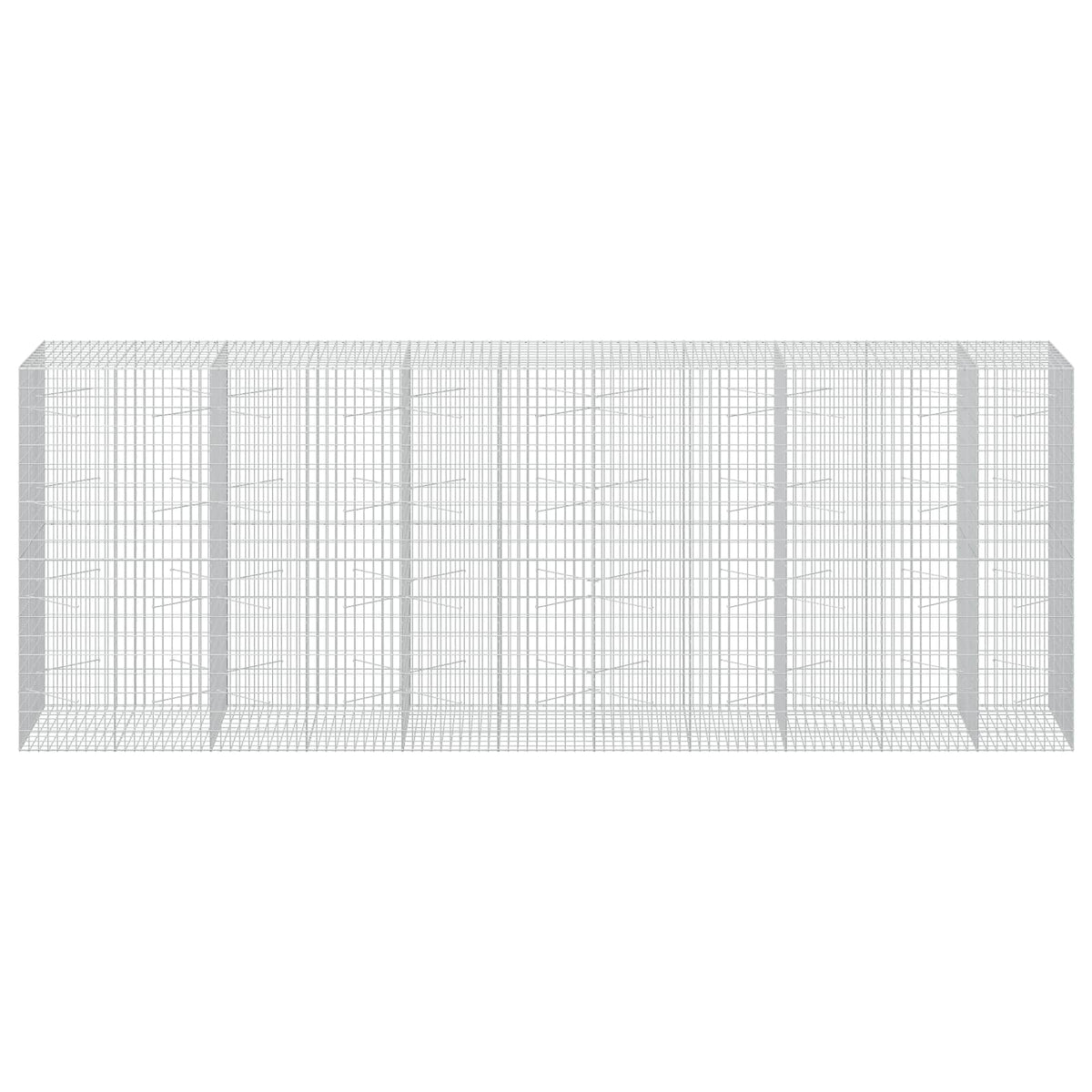 Gabion with 5 mm Wire and 5x10 cm Mesh 50x100x200 cm Height 200 cm Thickness 100 cm 50–1000 cm 550 cm