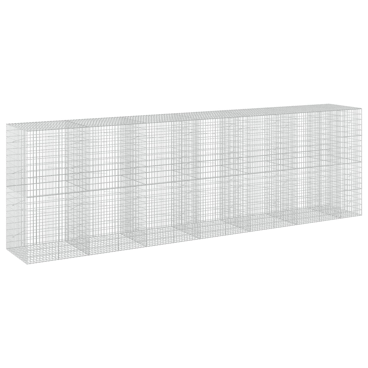 vidaXL Gabion with 5 mm Wire and 5x10 cm Mesh 650x100x200 cm 2