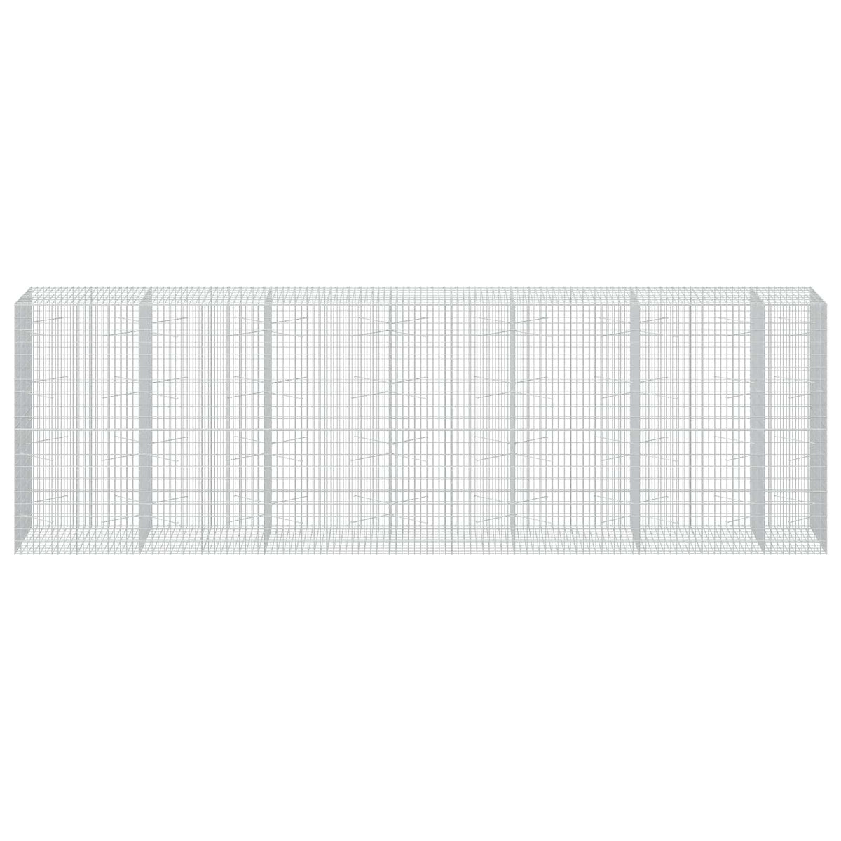 vidaXL Gabion with 5 mm Wire and 5x10 cm Mesh 650x100x200 cm 3