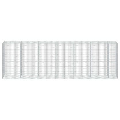 vidaXL Gabion with 5 mm Wire and 5x10 cm Mesh 650x100x200 cm 3