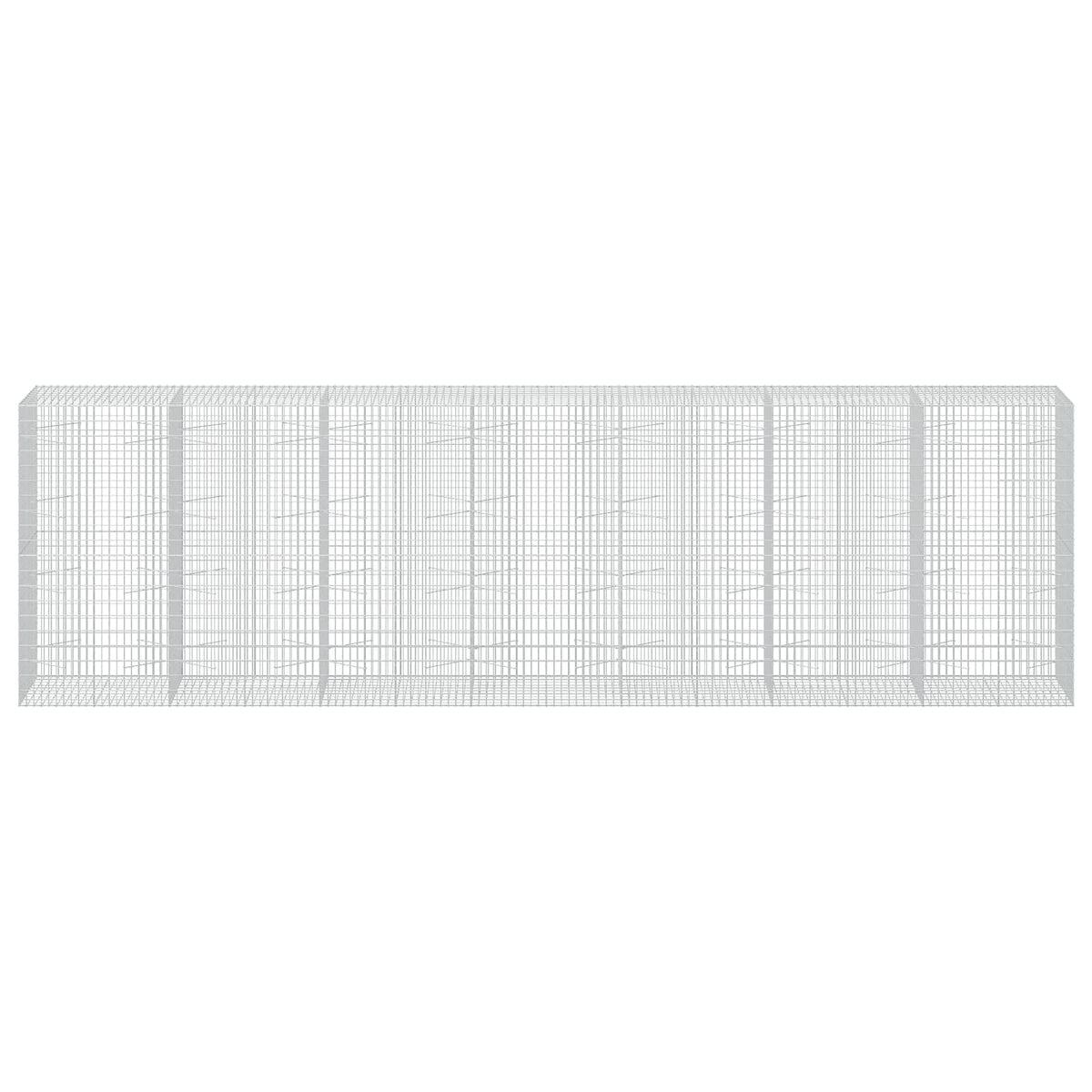 Gabion with 5 mm Wire and 5x10 cm Mesh 50x100x200 cm Height 200 cm Thickness 100 cm 50–1000 cm 700 cm