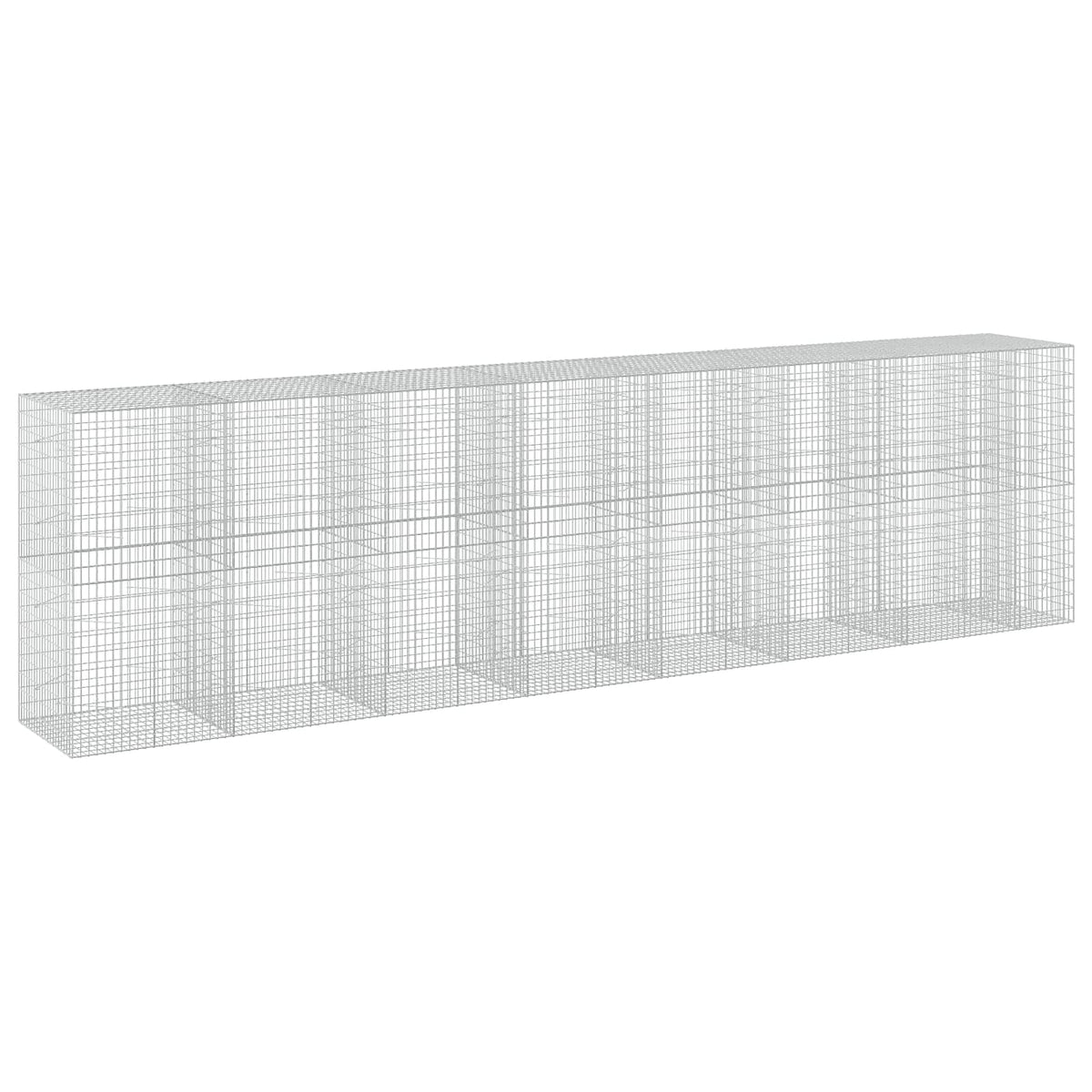 vidaXL Gabion with 5 mm Wire and 5x10 cm Mesh 750x100x200 cm 2
