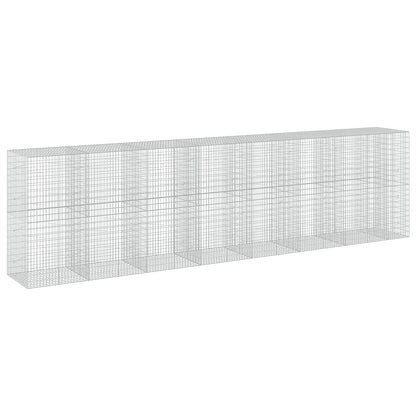 vidaXL Gabion with 5 mm Wire and 5x10 cm Mesh 750x100x200 cm 2