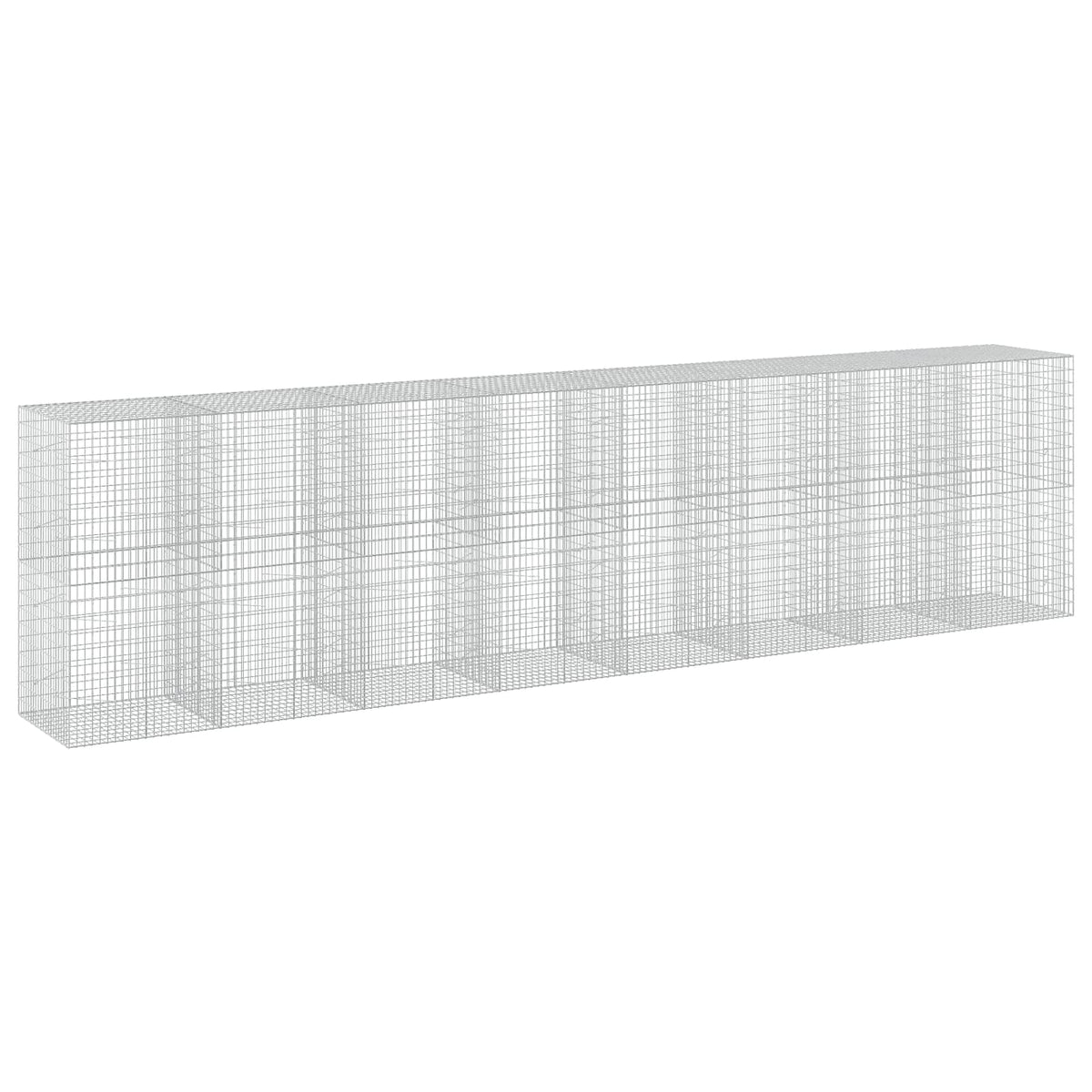 vidaXL Gabion with 5 mm Wire and 5x10 cm Mesh 800x100x200 cm 2