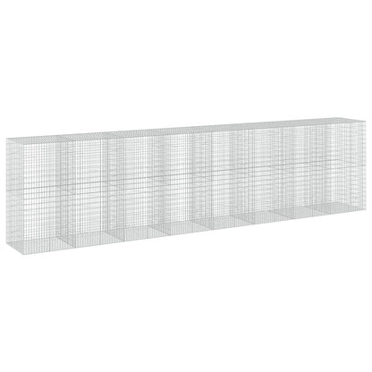 vidaXL Gabion with 5 mm Wire and 5x10 cm Mesh 800x100x200 cm 2